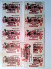 Banknoten, 11x  Darlehenskassenschein 2 Mark, 1914, fortlaufend nummeriert, Konv