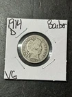 1914 D Barber Silver Dime Nice VG Very Good U.S. 10c Type Coin (Raw18812)