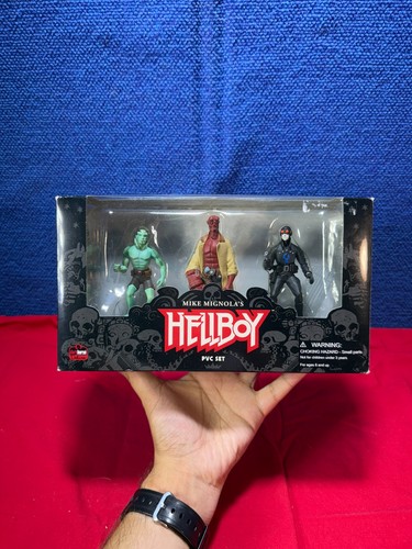 Hellboy PVC Figure Set Mike Mignola Dark Horse Comics Nuovo con scatola da collezione