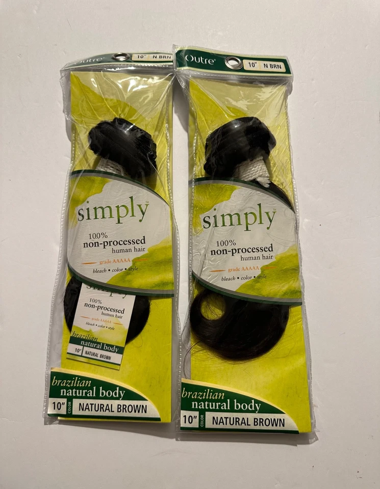 10A cabello humano brasileño onda corporal 2 paquetes marrón natural Foto 4 de 4