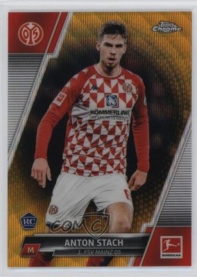 2021 Topps Chrome Bundesliga Gold Wave Refractor /50 Anton Stach Rookie RC 9et