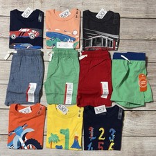 Toddler Boy Lot Size 2T. NWT 10 Pieces For Spring And Summer. Colorful, Casual