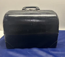 Very Nice Antique Original Large Leather Doctor's Bag Emdee by Schell 15" 🌺🌺