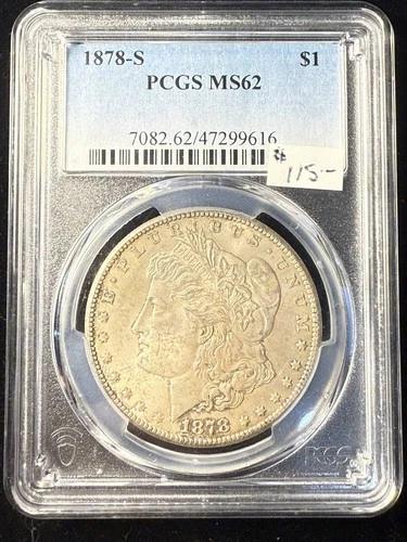1878 S Morgan Silver Dollar PCGS MS-62