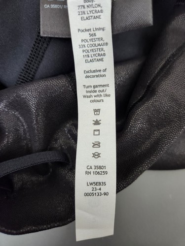 LULULEMON Wunder Train HR Tight 25” Black Foil Special Edition Women's Sz 2" - Picture 9 of 11