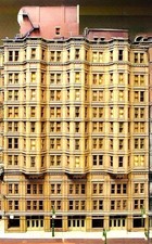 HO Scale Building Background FLAT,2D CityBldg...