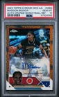 PSA 10 Madison Booker /25 Orange Refractor Autograph 2023 McDonald’s Chrome Auto