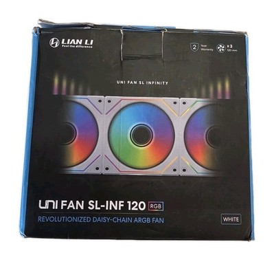 Lian Li UNI FAN SL-INFINITY UF-SLIN120-3W 120mm White 3-Pack ARGB Controller