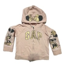 Gap,Disney Mickey and Minnie Mouse Girl's Love Zip-Up Hoodie Sz3y toddler