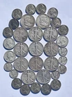 90%  Constitutional Silver Walking liberty Washington Mercury Franklin Lot 1917