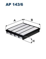 Luftfilter Filtron Ap 154 6 Passend FüR Nissan