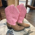 Old West 8139 Women’s Western Boots Pink & Brown Leather Upper US 10 — photo 1