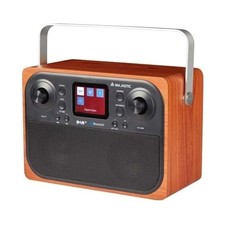 New Majestic RT-197 DAB Digital Clock Black, Wood