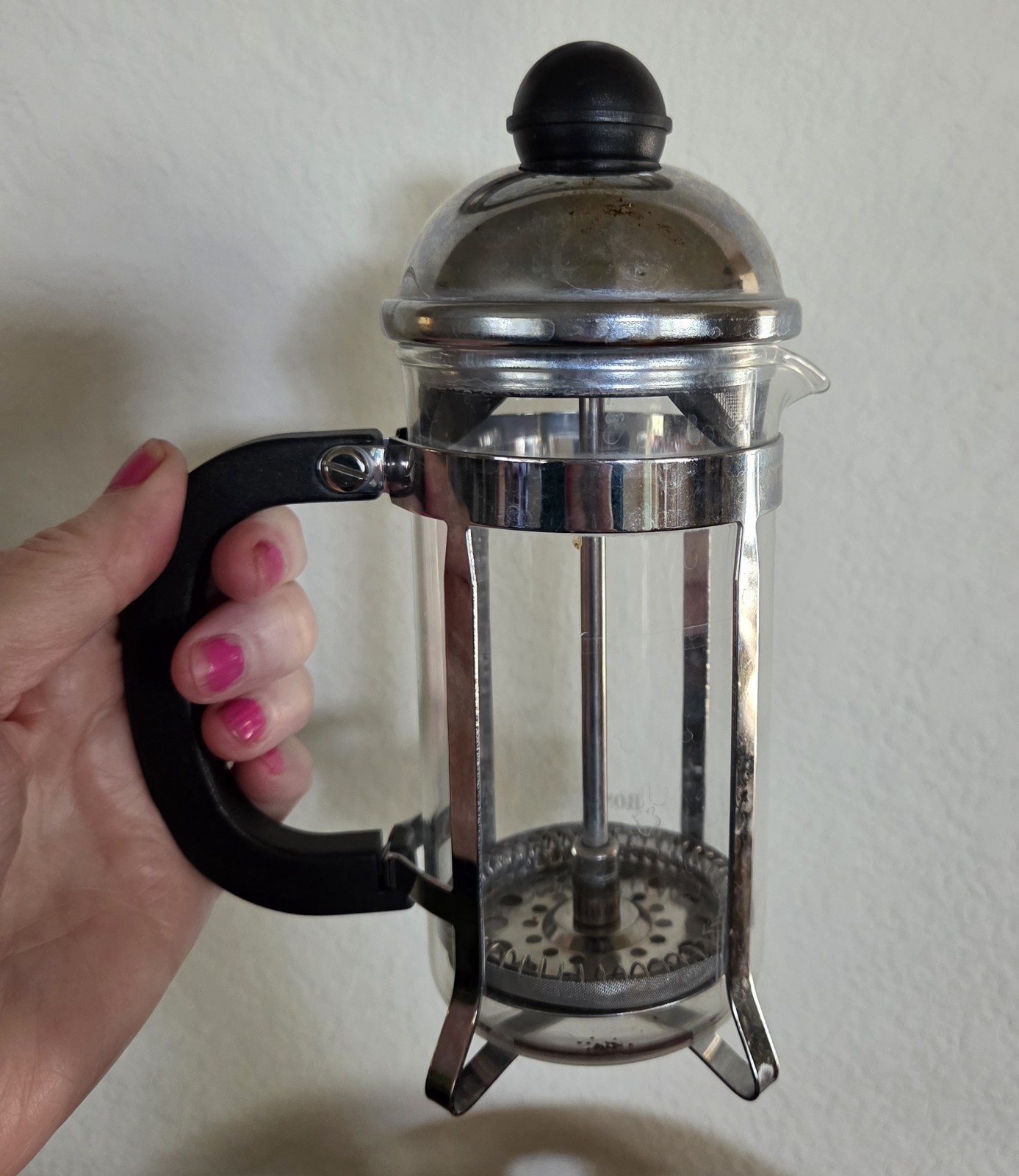 Coffee Maker Black Stainless Steel 3 Cups