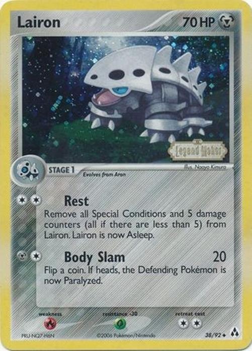 Lairon - 38/92 - Pokemon Legend Maker Reverse Holo Card LP