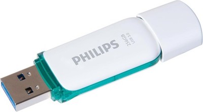 Philips USB 3.0 Flash-Laufwerk 256GB Snow Edition 100MB s FM25FD75B 00 Weiß