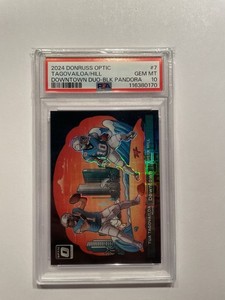 2024 Optic -Tua Tagovailoa & Tyreek Hill Duo Black Pandora Downtown /25 - PSA 10