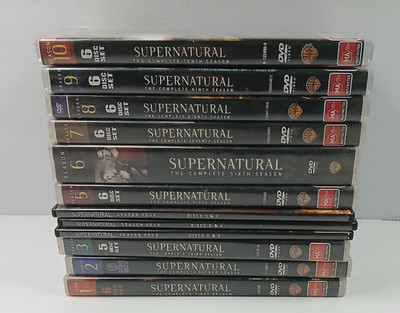 Supernatural Complete Seasons 1 10 DVD Box Set Bundle Region 4 AU
