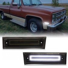 2pcs Led Side Marker Light For 81-91 Chevrolet Chevy C10 C20 C30 Gmc C1500 C2500