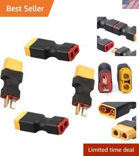 2 Pairs XT60 Male/Female Connector to T Plug Conversion Adapter for RC Vehicles