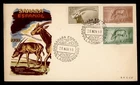 DR WHO 1955 SPANISH SAHARA FDC ANIMAL SEMI POST COMBO M81822