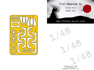 DEAD Design 1/48 F-4J Phantom II Masking for Revell/Monogram kits