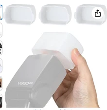 Soonpho 3pcs Flash Diffuser Kit, White Bounce for Godox & Canon/Nikon/Sony