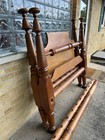 1800s Era Gorgeous Stunning Rare Solid Curly Tiger Maple Handmade Full Rope Bed — photo 4