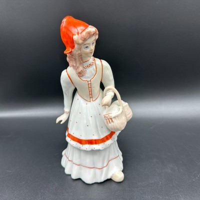 Vintage Porzellanfigur ''Rotkäppchen'' UdSSR & Alba Iulia Apulum gestempelt