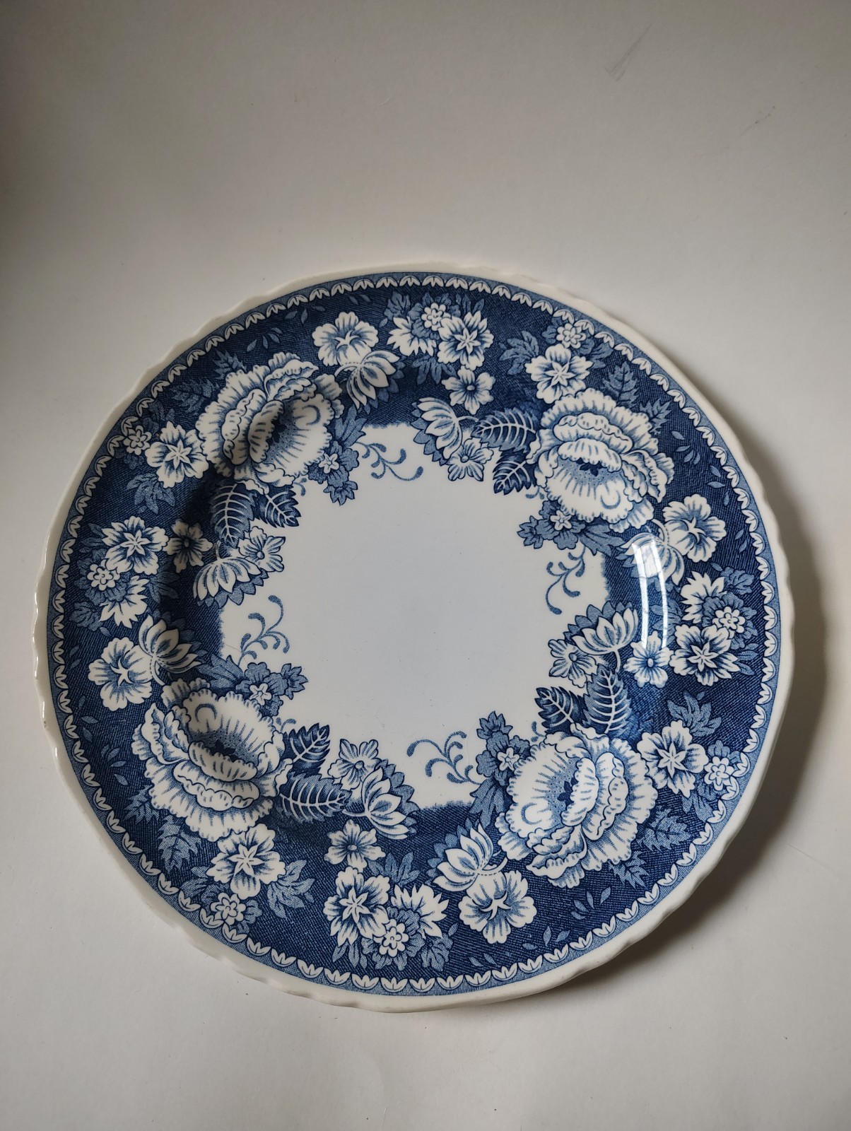 Masons Ironstone Blue & White Dinner Plate Crabtree and Evelyn London England