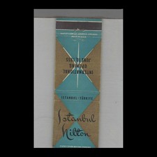 Matchbook Cover Istanbul Hilton Istanbul, Turkey Opening June 10, 1955