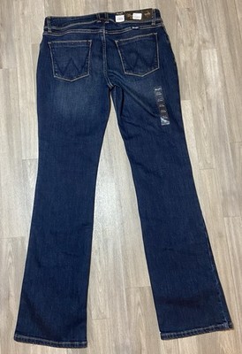 Wrangler Retro Women s Jeans Boot Cut Dark Wash Sadie Low Rise 13/14 x 36 NWT