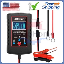 🔥 6V 12V 2A Auto Battery Charger Maintainer Motorcycle Trickle Float For Tender