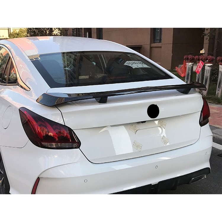 Carbon Fiber Rear Trunk Spoiler Lip Roof Tail Wing For Maserati GranTurismo