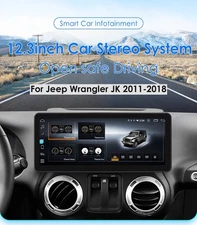For 2011-2018 Jeep Wrangler JK Carplay Car Radio Stereo 12.3"Android13 GPS 4+64G