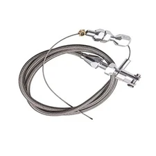  1 Pack 36In Braided Throttle Cable, Stainless Steel Throttle Cable Kit, 