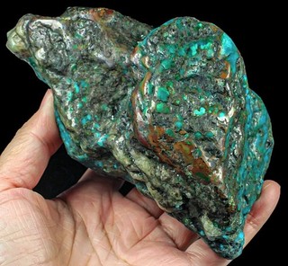 2452Ct High hardness Spiderweb Turquoise Associated Mineral Specimen YKM7062