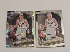 2025 Panini WNBA Prizm #124 Courtney Vandersloot Ice Prizm + Base -Chicago Sky