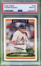 2006 Topps Card #339  Yadier Molina * Cardinals * Rare Card * Fresh Grade PSA 10