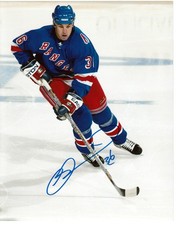 MATTHEW BARNABY NEW YORK RANGERS SIGNED AUTOGRAPHED 8x10 PHOTO WITH COA