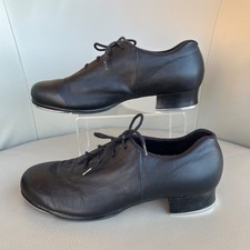 Bloch Tap-Flex Leather Tap Shoes Lace Up Dance Women Sz 8.5M Black NEW NO BOX