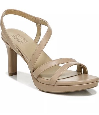 Naturalizer Women's Brenta Strappy Dress Sandals Crème Brulee Size 10 M