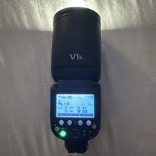 Godox V1 Flash for Sony - TTL Li-ion Round Head Camera Flash - Black