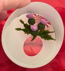 Vtg 1998 Perthshire Scotland Frosted Scottish Thistle Paperweight 1 of 200 Made — photo 9