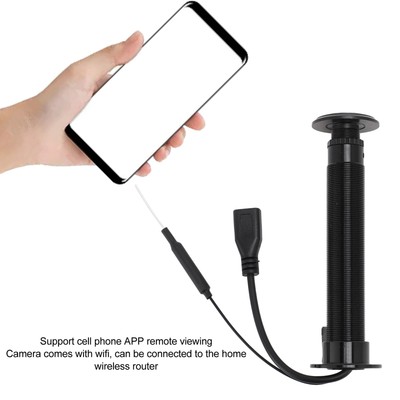 Door Eye Hole IP Camera 2MP Wide Angles 5G Dual Band WiFi APP Control 1.6mm Fit