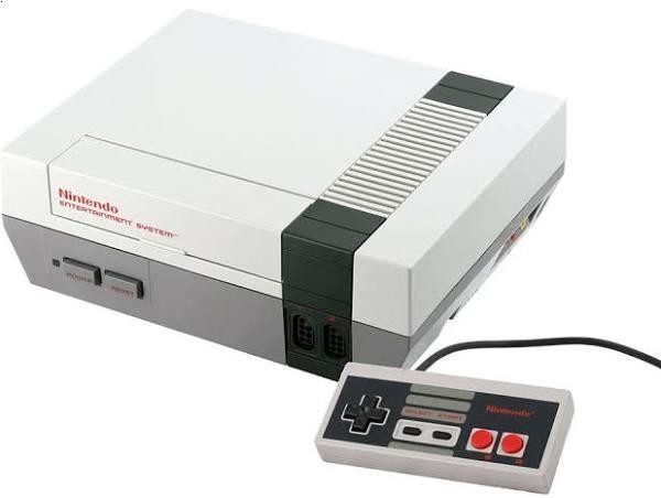 Console Nintendo Entertainment System NES avec une manette