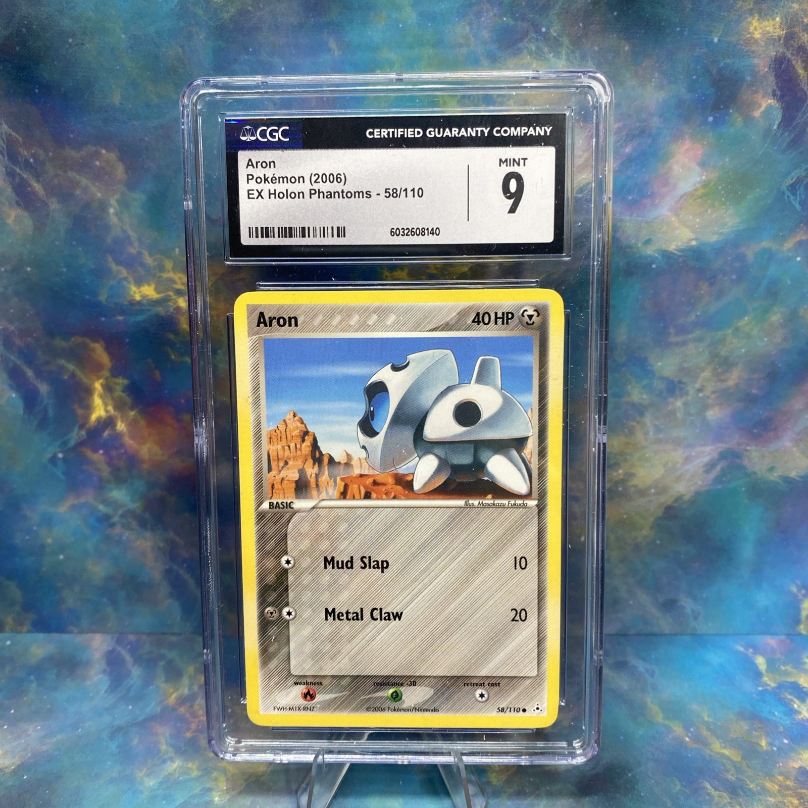 CGC 9 Mint Aron Pokémon (2006) EZ Holon Phantoms - 58/110