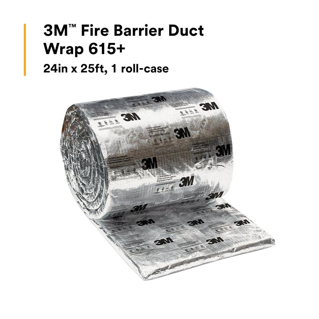 3M Fire Barrier Duct Wrap 615+, 24in x 25ft