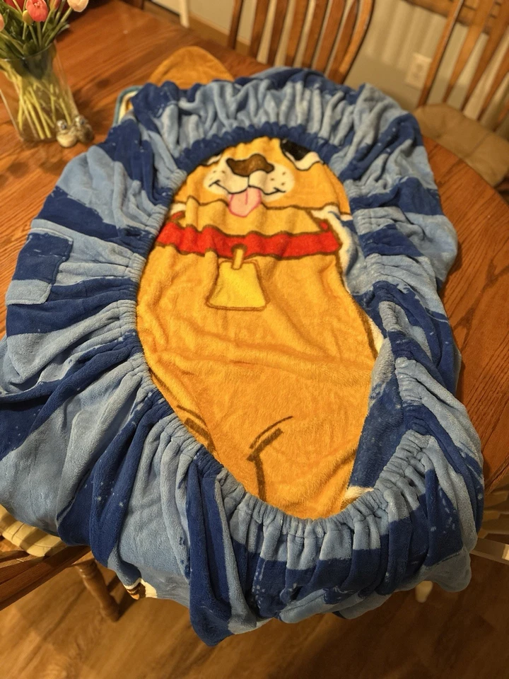 Zippy Saco Perro Cachorro Doble Vellón Cama Extendido Edredón Niño/Niño Pequeño Foto 2 de 3