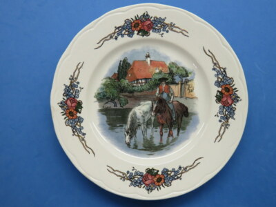 Antique Sarreguemines Obernai Faienceries 8